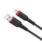 Kabelis USB A - Lightning Hoco X59, 1.0m, Įkrovimo duomenų kabelis USB 2.0 - Lightning for Apple iPhone laidas, juodas kaina ir informacija | Laidai telefonams | pigu.lt