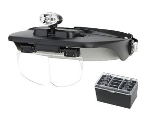 Увеличительное стекло - прочные светодиодные очки 2 х Led Gw / VRK365 цена и информация | Канцелярские товары | pigu.lt
