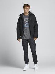 Мужская куртка JACK & JONES 12193472*01, черная 5715108838725, 120 г цена и информация | Мужские куртки | pigu.lt