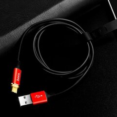 Кабель Магнитный USB A - Micro USB Hoco U28 1.0 м, провод USB 2.0 - микро USB, черный цена и информация | Кабели для телефонов | pigu.lt