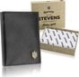 Vyriška odinė piniginė Stevens su RFID apsauga Plona SLIM kaina ir informacija | Vyriškos piniginės, kortelių dėklai | pigu.lt