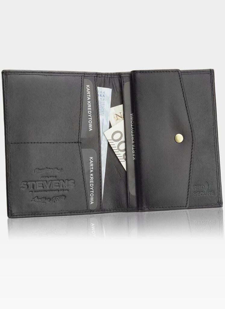 Vyriška odinė piniginė Stevens su RFID apsauga Plona SLIM kaina ir informacija | Vyriškos piniginės, kortelių dėklai | pigu.lt