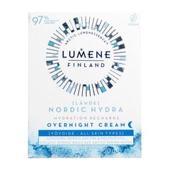 Ночной крем для лица Lumene Lähde Hydration Recharge, 50 мл цена и информация | Кремы для лица | pigu.lt