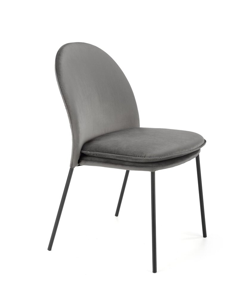 4-ių kėdžių komplektas Halmar K443, pilkas kaina ir informacija | Virtuvės ir valgomojo kėdės | pigu.lt