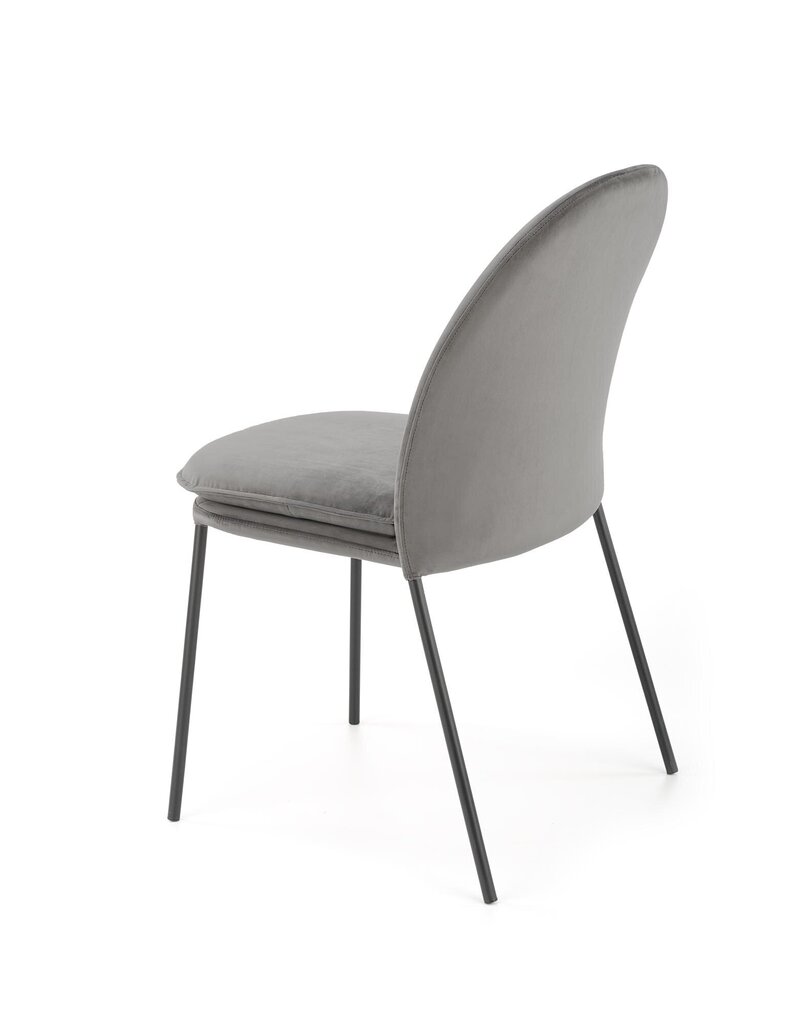 4-ių kėdžių komplektas Halmar K443, pilkas kaina ir informacija | Virtuvės ir valgomojo kėdės | pigu.lt
