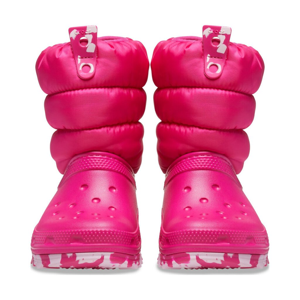 Crocs™ aulinukai mergaitėms Classic Neo Puff, rožiniai, 7683 цена и информация | Aulinukai vaikams | pigu.lt