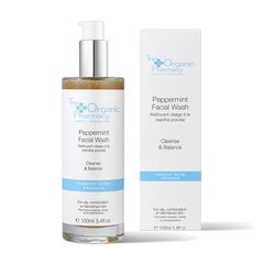 Veido prausiklis The Organic Pharmacy Peppermint Facial Wash, 100 ml kaina ir informacija | Veido prausikliai, valikliai | pigu.lt