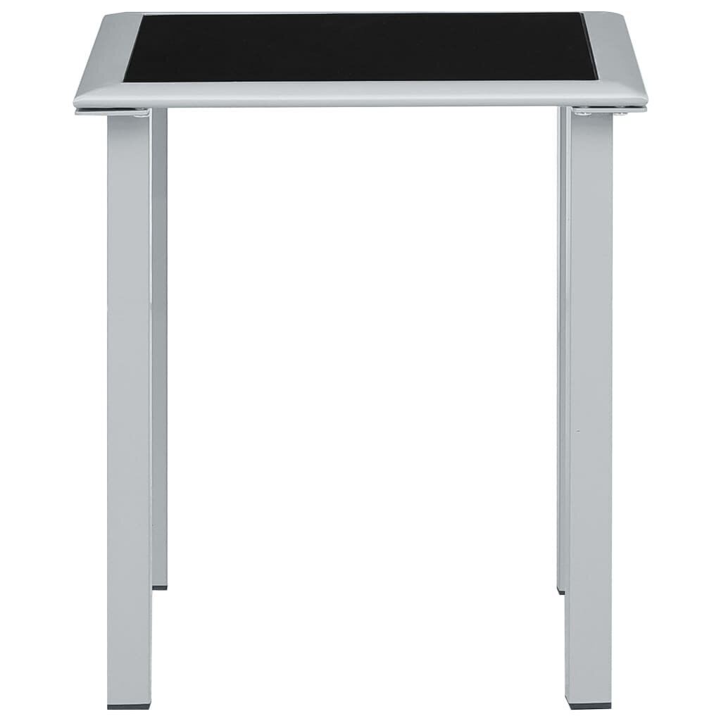 Sodo stalas, 41x41x45 cm, pilkas kaina ir informacija | Lauko stalai, staliukai | pigu.lt