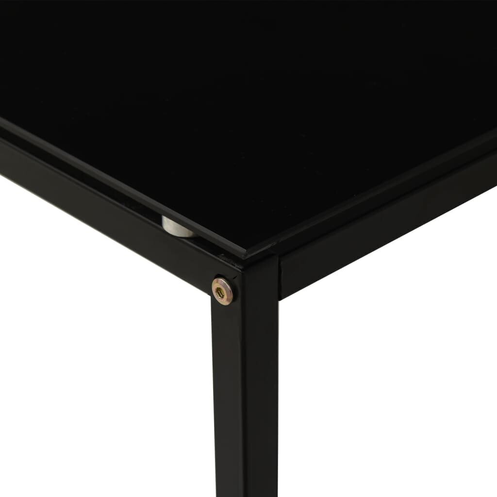 Šoninis staliukas, 40x40x60 cm, juodas kaina ir informacija | Kavos staliukai | pigu.lt