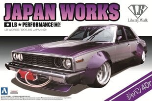 Aoshima - Nissan Skyline LB Works Japan 4Dr, 1/24, 00980 цена и информация | Конструкторы и кубики | pigu.lt