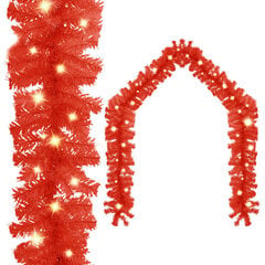 Kalėdinė girlianda su LED lemputėmis, raudona, 5m цена и информация | Праздничные декорации | pigu.lt