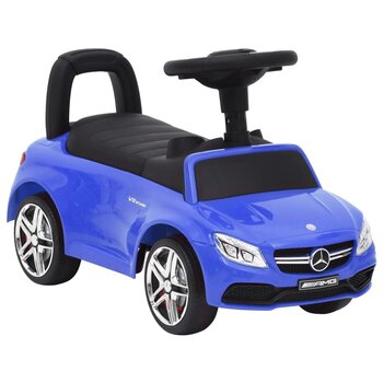 Paspiriamas vaikiškas automobilis Mercedes-Benz C63, mėlynas, 3 m.+ kaina ir informacija | Žaislai kūdikiams | pigu.lt