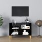 TV spintelė, 69,5x30x50 cm, juoda цена и информация | TV staliukai | pigu.lt