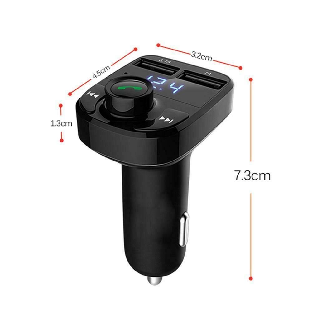 FM moduliatorius su Bluetooth ir krovikliu telefonui kaina ir informacija | FM moduliatoriai | pigu.lt