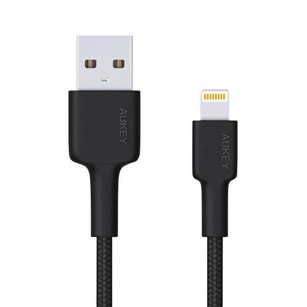 Aukey CB-AL05, Lightning/USB-A, 2 m цена и информация | Kabeliai ir laidai | pigu.lt