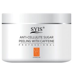 Антицеллюлитный пилинг с кофеином SYIS ANTI-CELLULITE SUGAR PEELING WITH CAFFEINE, 500г цена и информация | Антицеллюлитные кремы, средства для упругости кожи | pigu.lt