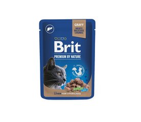 Brit Premium Liver влажный корм для кошек 100г цена и информация | Brit Premium Товары для животных | pigu.lt