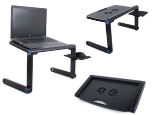 Nešiojamojo kompiuterio stalas su aušinimu VRK436 kaina ir informacija | Kompiuteriniai, rašomieji stalai | pigu.lt