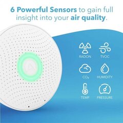 Станция измерения качества воздуха в помещении (IAQ) Airthings Wave Plus цена и информация | Датчики | pigu.lt