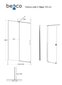 Walk-In dušo kabina Besco Vayo, 100,110,120 x 200 cm цена и информация | Dušo durys ir sienelės | pigu.lt
