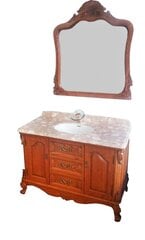 Комплект мебели для ванной, 8192, 2 части, коричневый цена и информация | Комплекты в ванную | pigu.lt
