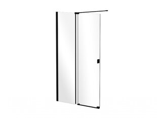 Walk-In душевая кабина Besco Vayo Black, 100,110,120 x 200 см цена и информация | Душевые двери и стены | pigu.lt