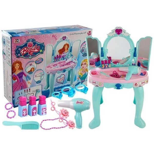 Kosmetinio staliukas su priedais Lean Toys kaina ir informacija | Žaislai mergaitėms | pigu.lt