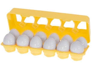 Сенсорная головоломка Яйца, 12 шт. цена и информация | Игрушки для малышей | pigu.lt