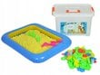 Kinetinis smėlis dėžutėje (2kg) su 16 formelių цена и информация | Lavinamieji žaislai | pigu.lt