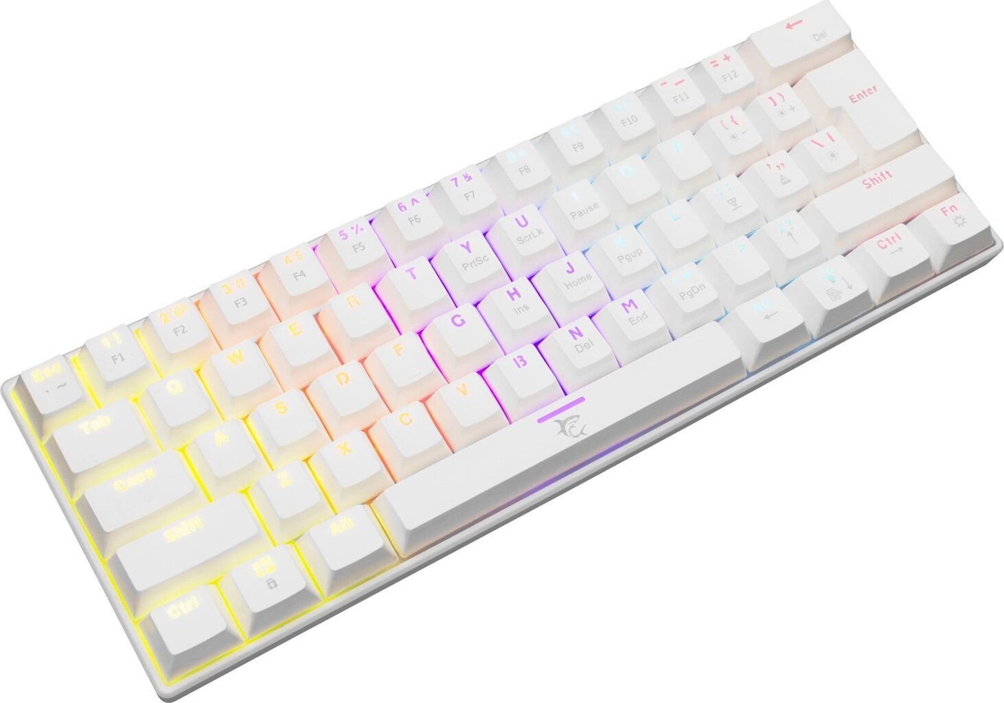 Žaidimų klaviatūra White shark Shinobi, balta kaina ir informacija | Klaviatūros | pigu.lt