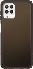 "Samsung Galaxy A22 LTE A225F" minkštas permatomas dangtelis, juodas EF-QA225TBEGEU kaina ir informacija | Telefono dėklai | pigu.lt
