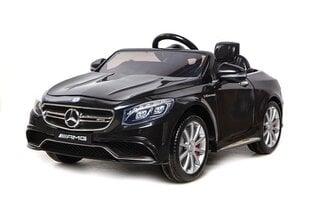 Vienvietis vaikiškas elektromobilis Mercedes S63, juodas kaina ir informacija | Elektromobiliai vaikams | pigu.lt
