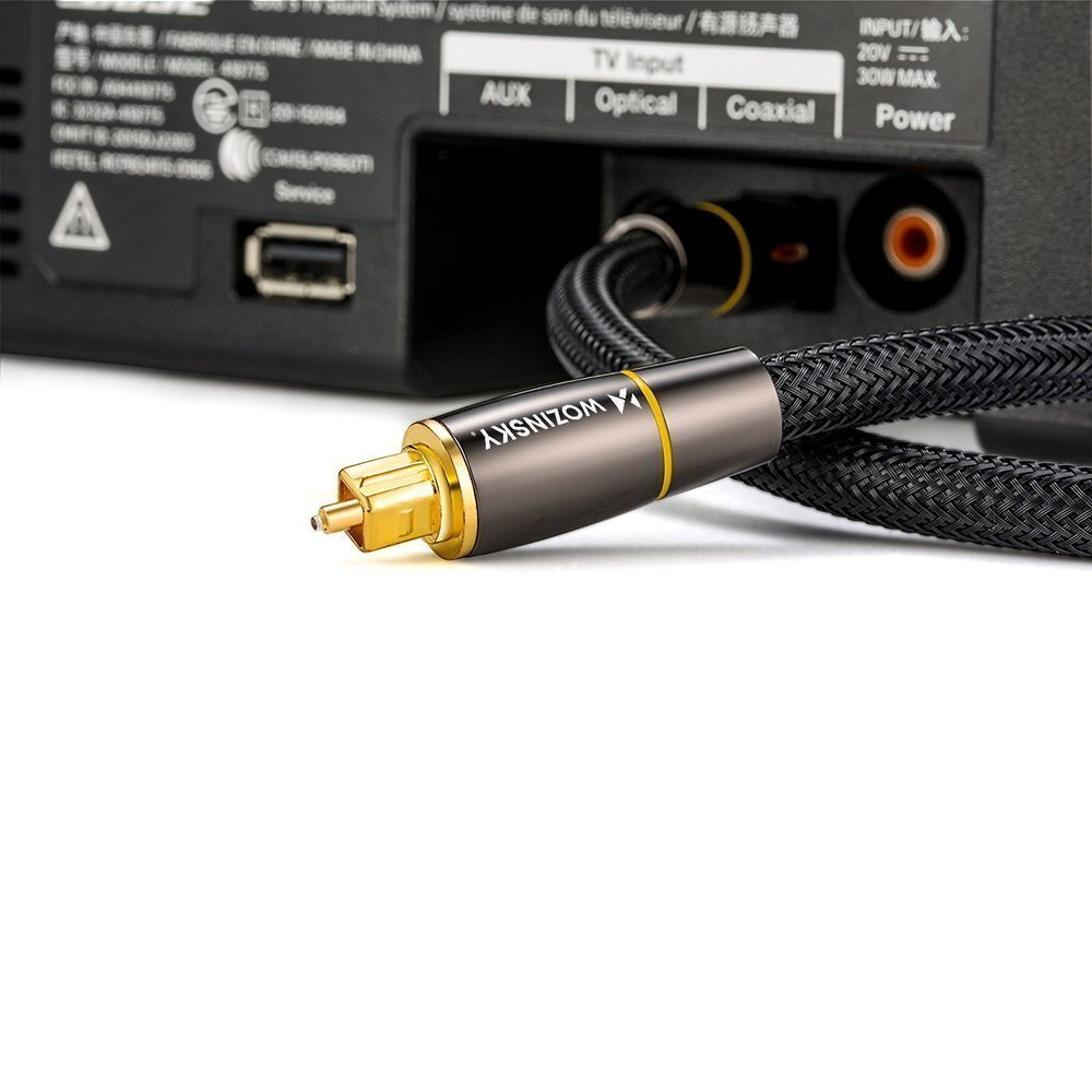Wozinsky digital optical audio fiber cable Toslink SPDIF WOPT-15, 1.5 m цена и информация | Laidai telefonams | pigu.lt