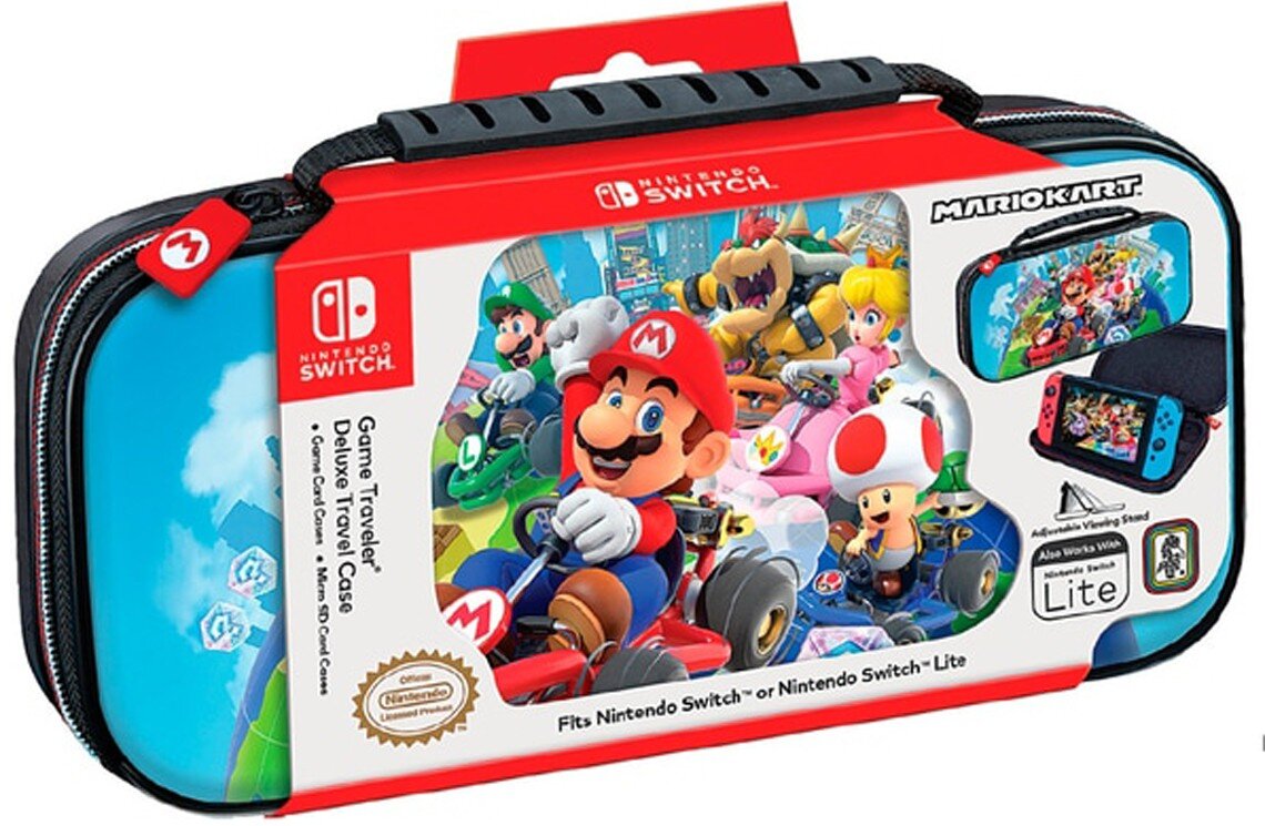 Game Traveler Deluxe Travel Case Mario Kart kaina ir informacija | Žaidimų kompiuterių priedai | pigu.lt