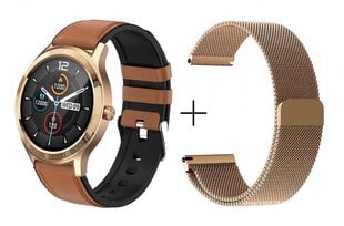 MaxCom Fit FW43, Gold/Brown kaina ir informacija | Išmanieji laikrodžiai (smartwatch) | pigu.lt