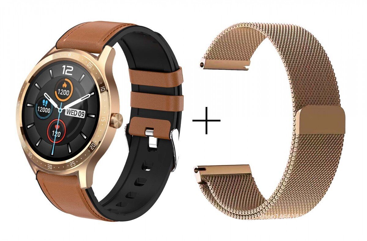 MaxCom Fit FW43, Gold/Brown цена и информация | Išmanieji laikrodžiai (smartwatch) | pigu.lt