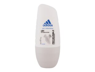 Rutulinis dezodorantas moterims Adidas pro invisible roll-on, 50 ml kaina ir informacija | Dezodorantai | pigu.lt