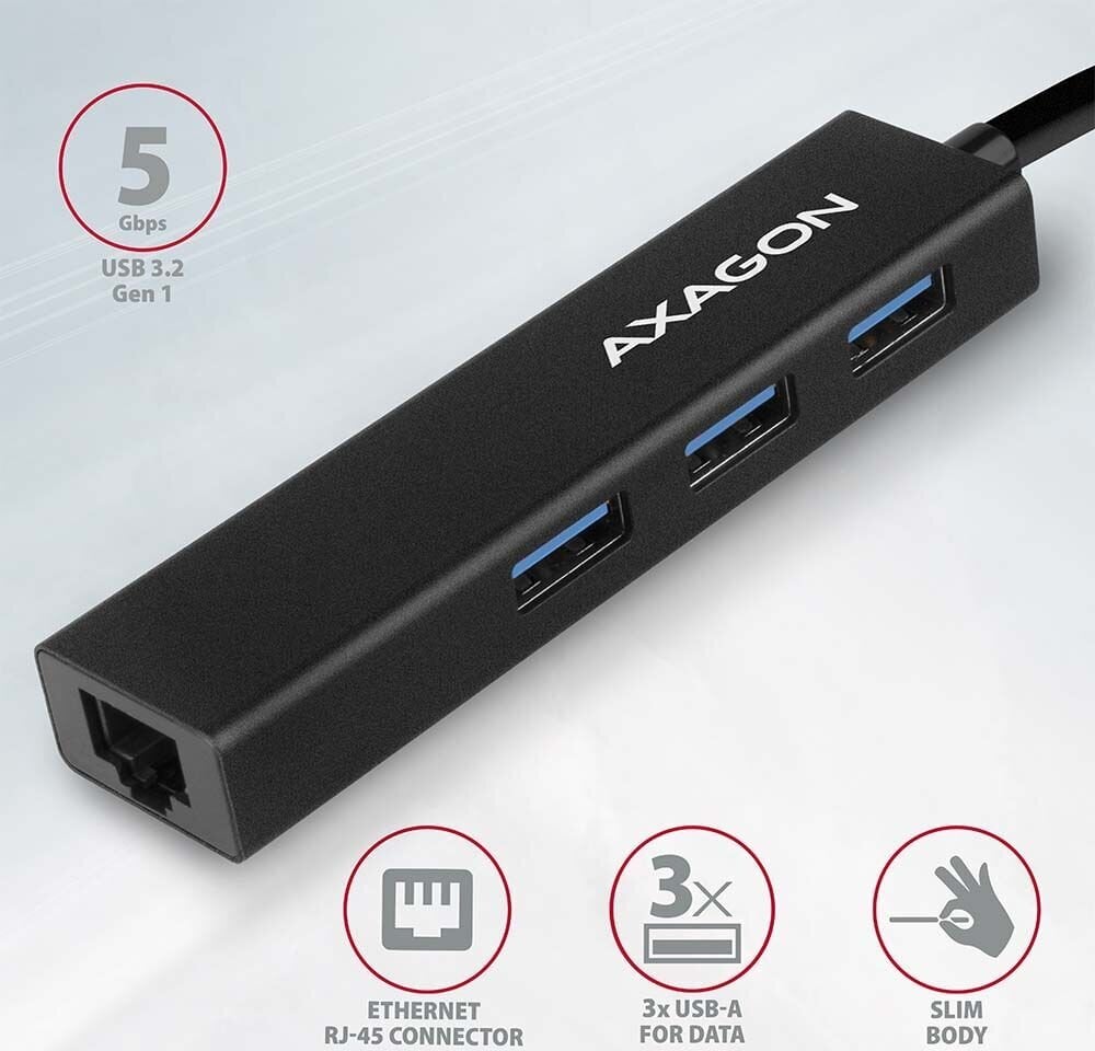 Axagon HMA-GL3A kaina ir informacija | Adapteriai, USB šakotuvai | pigu.lt