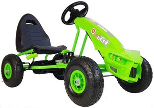 Картинг с педалями Gokart A-18 зеленый цена и информация | Игрушки для мальчиков | pigu.lt