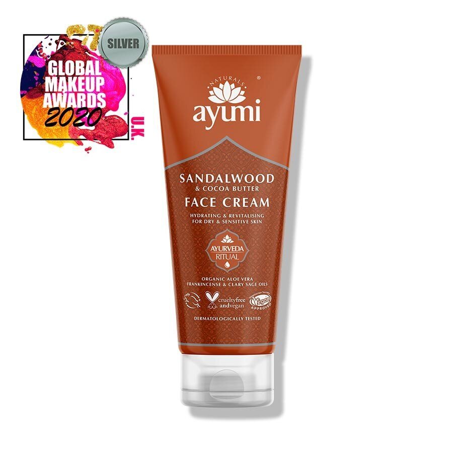 Veido kremas su santalu Sandalwood Cocoa Butter Ayumi, 100 ml kaina ir informacija | Veido kremai | pigu.lt