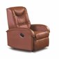 Fotelis reglaineris Halmar Jeff, rudas kaina ir informacija | Svetainės foteliai | pigu.lt