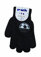 Pirštinės berniukams Rak R-012, juodos kaina ir informacija | Žiemos drabužiai vaikams | pigu.lt