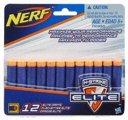 Патроны Nerf Elite 12 шт. цена и информация | Игрушки для мальчиков | pigu.lt