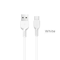 Кабель USB A - Type C Hoco X13 1.0 м, провод USB 2.0 - USB C, белый цена и информация | Кабели для телефонов | pigu.lt