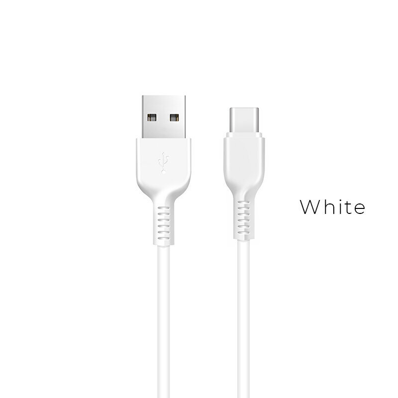 Kabelis USB A - Type C Hoco X13, 1.0m, Laadimisjuhe USB 2.0 - USB C telefono laidas, baltas kaina ir informacija | Laidai telefonams | pigu.lt