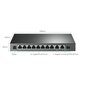 Switch|TP-LINK|TL-SG1210MPE|Desktop/pedestal|9x10Base-T / 100Base-TX / 1000Base-T|1x10/100/1000BASE-T/SFP combo|PoE+ ports 8|123 Watts|TL-SG1210MPE kaina ir informacija | Komutatoriai (Switch) | pigu.lt