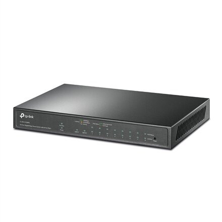 Switch|TP-LINK|TL-SG1210MPE|Desktop/pedestal|9x10Base-T / 100Base-TX / 1000Base-T|1x10/100/1000BASE-T/SFP combo|PoE+ ports 8|123 Watts|TL-SG1210MPE kaina ir informacija | Komutatoriai (Switch) | pigu.lt