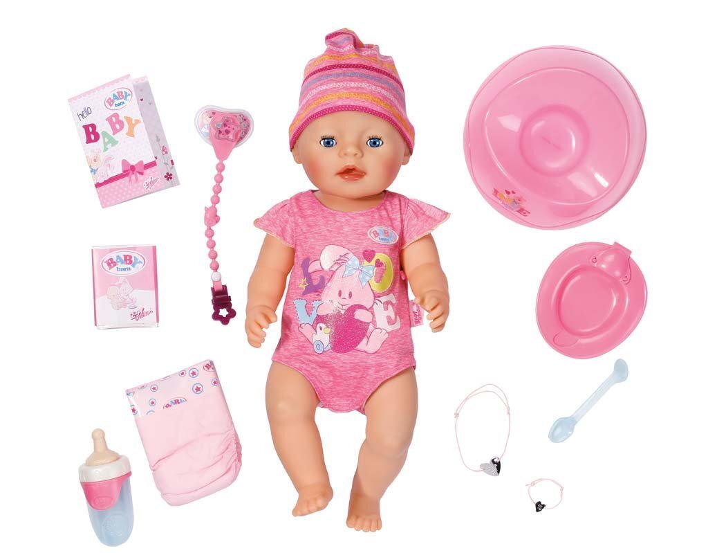 Interaktyvi lėlė kūdikis mergaitė Baby born ®, 822005 kaina ir informacija | Žaislai mergaitėms | pigu.lt