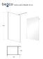 Walk-In dušo kabina Besco Eco-N, 90,100,110,120 x 195 cm kaina ir informacija | Dušo durys ir sienelės | pigu.lt