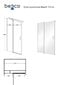 Dušo durys Besco Exo-C, 100,110,120 x 190 cm kaina ir informacija | Dušo durys ir sienelės | pigu.lt